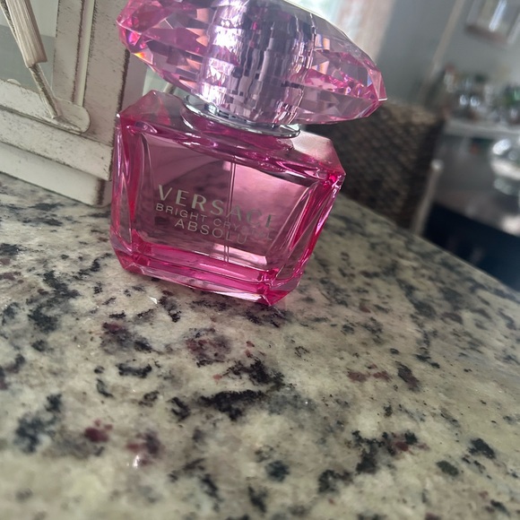 Versace Bright Crystal Absolu Pink Glass Perfume Bottle 3.0 ounces - Picture 3 of 5